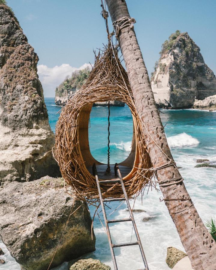 Tropical Glamping Nusa Penida - Private Romantic Seaside Bungalow Diamond Beach Pelilit Exterior foto
